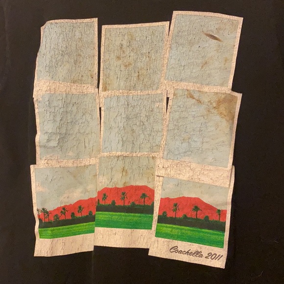 Coachella 2011 Black T-Shirt Lineup | Size S-M - Picture 2 of 5